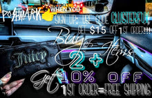 Load image into Gallery viewer, Gold &amp; Black &quot;Welcome&quot; Sign with Crystals
