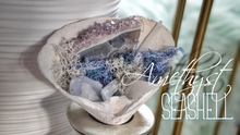 Load image into Gallery viewer, Amethyst, Quartz, Selenite &amp; Blue Lace Agate Seashell
