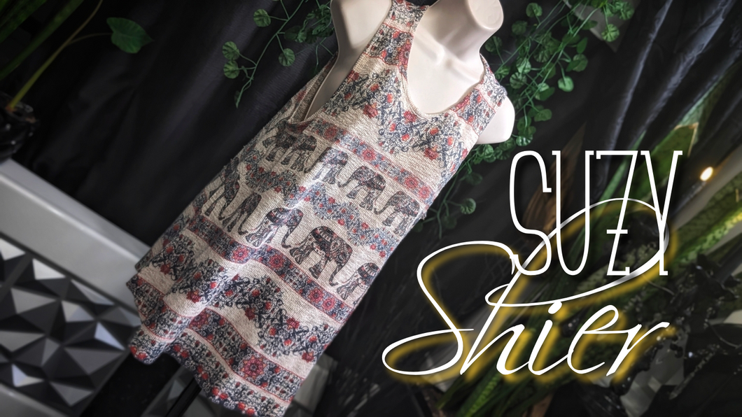 Suzy Shier Elephant Tank Top LG
