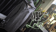 Load image into Gallery viewer, &quot;Yes Lola&quot; Grey Ribbed Long Sweater/Dress MD-XL
