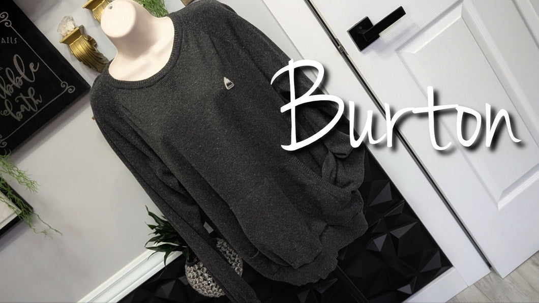 Women's Grey Burton Snowboard Sweater XL