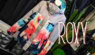 Roxy Grey Color Splatter Snowboard Jacket XS