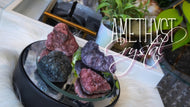Dyed Amethyst Crystal Clusters 4pcs