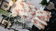 Emi & Joe Floral Rose Surplice Blouse MD
