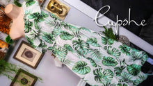 Load image into Gallery viewer, CUPSHE Ruffle Tropical Monstera Dress MD NWT
