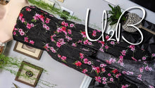 Load image into Gallery viewer, U2B Black Floral Strapless Hi Low Romper MD
