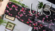 U2B Black Floral Strapless Hi Low Romper MD