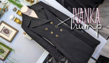 Load image into Gallery viewer, Ivanka Trump Black Wool Blend Trench Coat Sz2

