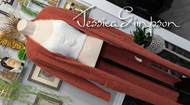 Jessica Simpson Burnt Orange Faux Fur Cardigan XS-SM