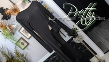 Load image into Gallery viewer, Pretty Little Things Black Sheer Long Top sz10
