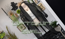 Load image into Gallery viewer, Uptown Girl Black Sheer Crop Cardigan XL-2XL
