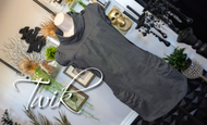 Twik Grey Sleeveless Tunic Mini Dress SM