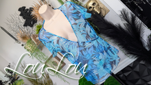 Load image into Gallery viewer, LouLou Blue Sheer Blouse Top MD
