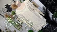 Load image into Gallery viewer, St.John's Bay Ivory Pearl Beaded Top XL
