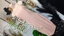 Load image into Gallery viewer, Charlotte Russe Dusty Rose Velour Sheath Dress MD
