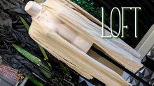 Load image into Gallery viewer, LOFT Tan Ramie Cardigan MD
