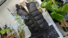 Load image into Gallery viewer, Tommy Hilfiger Black Puffer Sweater Vest LG
