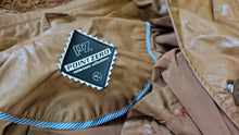 Load image into Gallery viewer, Point Zero Caramel Tan Pu Leather Embroidery Jacket LG *FLAW*
