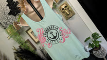 Load image into Gallery viewer, Ocean Drip "Anchored in Pictou" Glitter Tank Top XXL NWT
