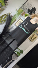 Load image into Gallery viewer, Ocean Drip Black Mesh Back Tank Top MD-LG (Pants Sold Separately)
