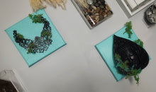 Load image into Gallery viewer, Gothic Tiffany Blue &amp; Black Spider &amp; Buddha Canvas Art (4pcs)
