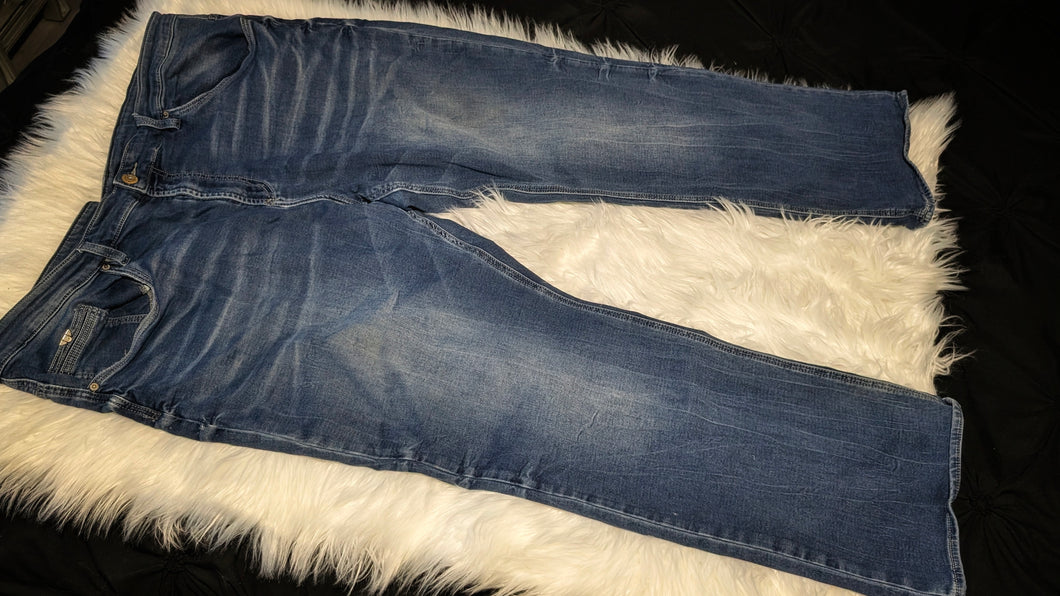 Buffalo Men's Dark Blue Denim Jeans 48x32