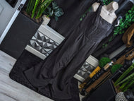 Shein Black Bow Romper Pant Jumpsuit 1XL