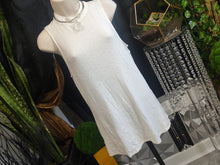 Load image into Gallery viewer, Candie's Victorian Ivory White Ribbed Knit Lace Tank Top LG

