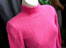 Load image into Gallery viewer, Jessica Simpson Hot Pink Fuzzy Knit Sweater Dress XXS
