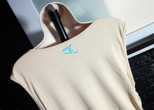 Load image into Gallery viewer, Ocean Vibes Hibiscus Flower Rouched Midi Dress XXXL
