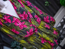 Load image into Gallery viewer, UK2LA Tropical Floral Surplice Romper Jumpsuit SM

