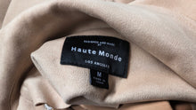 Load image into Gallery viewer, Haute Monde Tan Faux Suede Moto Jacket MD
