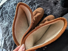 Load image into Gallery viewer, Tan Suede Juicy Couture Winter Tall Boots sz9
