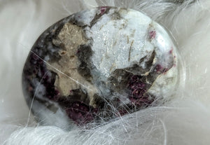 Druzy Red Garnet Quartz Palmstone