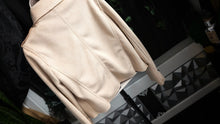 Load image into Gallery viewer, Haute Monde Tan Faux Suede Moto Jacket MD
