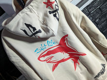 Load image into Gallery viewer, Ocean Vibes Shark Waves Glitter Hoodie Men&#39;s SM
