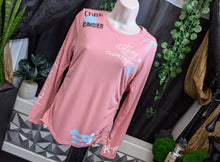 Load image into Gallery viewer, Coral Cancer Strong Silky Long Sleeve Top SM
