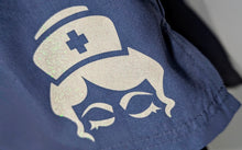 Load image into Gallery viewer, Nurse Drip Custom Pressed Scrub Top XS NWT
