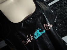 Load image into Gallery viewer, Ocean Vibes Black Pu Leather Tank Top XL NWT
