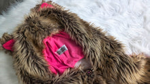 Load image into Gallery viewer, Wild Hats Faux Fur &amp; Pink Fleece Bear Animal Hat Tuque
