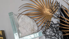 Load image into Gallery viewer, Quartz Crystal on Glass Bookend Stand
