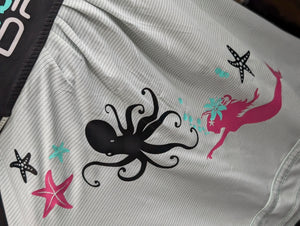 Ocean Drip Octopus Mermaid Lulu Athletic Tank Top SM