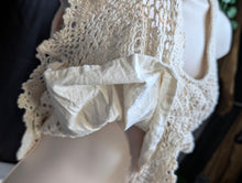 Load image into Gallery viewer, Billabong Boho Ivory Crochet Cotton Tank Crop Top MD
