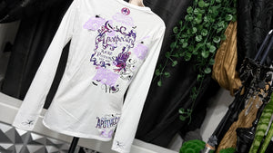 White Vixen Drip Gothic Glitter Apothecary Shirt MD