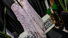 Load image into Gallery viewer, Kenzie Lavender Purple Mesh Knit Poncho Shawl O/S
