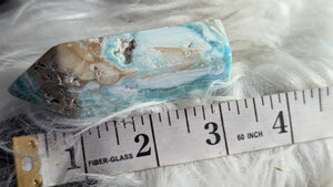 3" Caribbean Calcite Crystal Tower