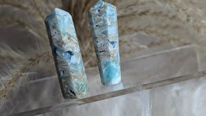 1-2" Caribbean Calcite Crystal Towers 2pcs
