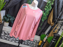 Load image into Gallery viewer, Coral Cancer Strong Silky Long Sleeve Top XL
