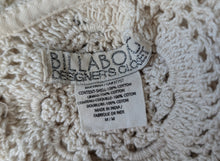 Load image into Gallery viewer, Billabong Boho Ivory Crochet Cotton Tank Crop Top MD
