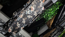 Load image into Gallery viewer, Tahari Black Floral Kimono Duster Cover Up SM-MD
